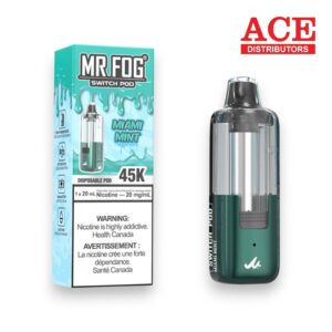 MR FOG SWITCH PRO 45000 PUFFS DISPOSABLE POD 5CT BOX - MIAMI MINT