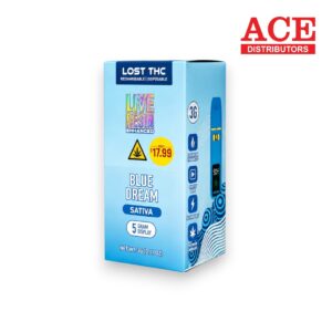 LOST THC $17.99 V4 3GM LIVE RESIN THC DISPOSABLE 5CT -BLUE DREAM