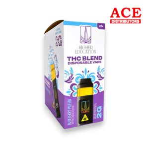 HIGHER EDUCATION 2G THC BLEND DISPOSABLES 5CT - BLUEBERRY MUFFIN