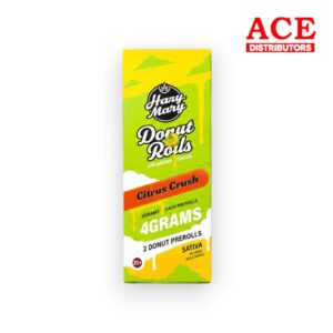HAZY MARY $12.99 4GM THC-P DONUT ROLLS 10CT -CITRUS RUSH SATIVA