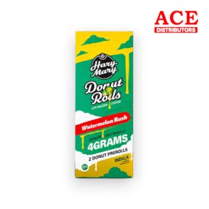HAZY MARY $12.99 4GM THC-P DONUT ROLLS 10CT -WATERMELON RUSH INDICA
