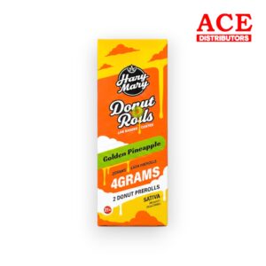 HAZY MARY $12.99 4GM THC-P DONUT ROLLS 10CT -GOLDEN PINEAPPLE SATIVA