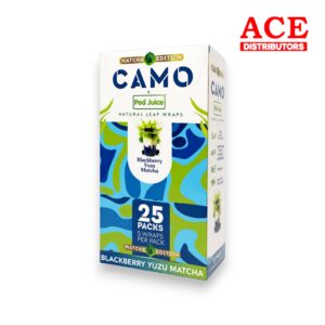 AFGANHEMP CAMO X PODS WRAPS 5/25CT BOX -BLACKBERRY YUZU MATCHA