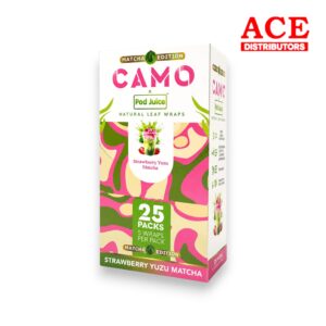 AFGANHEMP CAMO X PODS WRAPS 5/25CT BOX -STRAWBERRY YUZU MATCHA