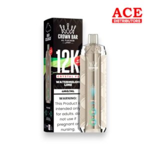 AL FAKHER CROWN BAR DISPOSABLE CRYSTAL V2 12000 PUFF 5CT WATERMELON LIME