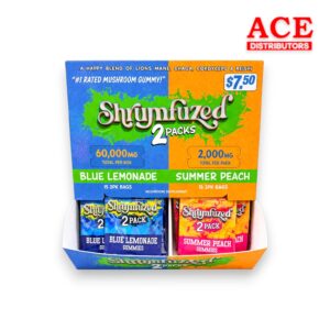 SHRUMFUZED GUMMIES DUO 2000MG 2PK 30CT BLUE LEMONADE/SUMMER PEACH