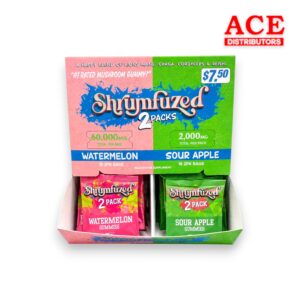 SHRUMFUZED GUMMIES DUO 2000MG 2PK 30CT WATERMELON/SOUR APPLE