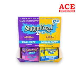 SHRUMFUZED GUMMIES DUO 2000MG 2PK 30CT ROYAL RAZZ/BANANA TAFFY