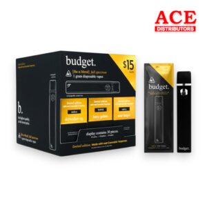 BUDGET LIMITED EDITION THC-A 1GM DISPOSABLES 30CT BOX