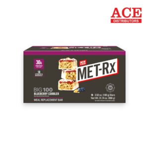 MET-RX PROTEIN BAR BLUEBERRY 100G 9CT
