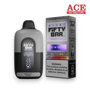 FIFTY BAR MIDNIGHT SERIES 20000 PUFFS DISPOSABLE 5CT -ICED STRAWBERRY PEAR