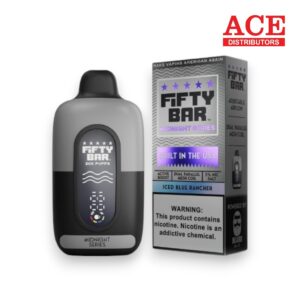 FIFTY BAR MIDNIGHT SERIES 20000 PUFFS DISPOSABLE 5CT -ICED BLUE RANCHER