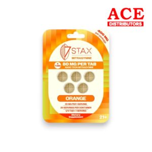 7 STAX KRATOM TABLETS 80MG 5PK/10CT BOX - ORANGE