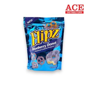 FLIPZ PEANUT BLUEBERRY DONUT COVERED PRETZEL 4.3OZ