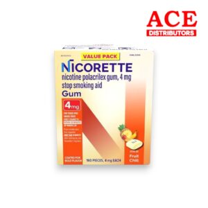 10PK NICORETTE 4MG NICOTINE GUM FRUIT CHILL 4CT