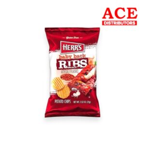 HERRS BABY BACK RIBS CHIPS 2 1/2OZ