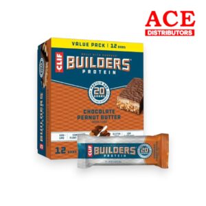 CLIF PROTEIN BAR BUILDERS CRISPY PEANUT BUTTER CHOCOLATE 12CT