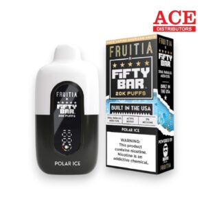 FIFTY BAR X FRUITIA 20000 PUFFS DISPOSABLE 5CT - POLAR ICE