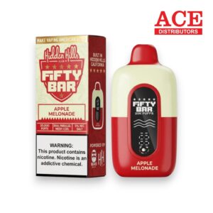 FIFTY BAR X HIDDEN HILLS 20000 PUFFS DISPOSABLE 5CT -APPLE MELONADE