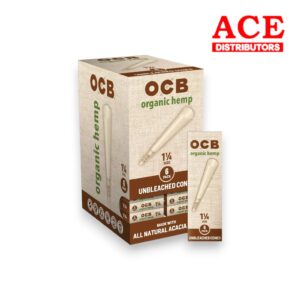 OCB CONE ORGANIC HEMP 1 1/4 SIZE 6/24CT