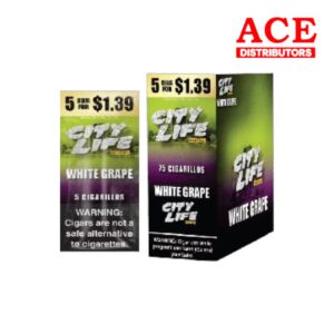 CITY LIFE 5/1.39 WHITE GRAPE 15CT