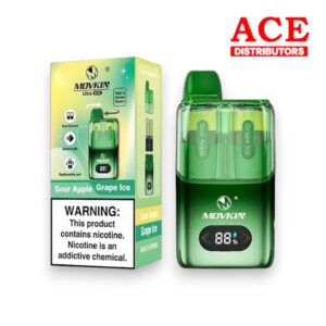 MOVKIN ULTRA 60000 PUFF DISPOSABLE KIT 5CT - GRAPE ICE/SOUR APPLE