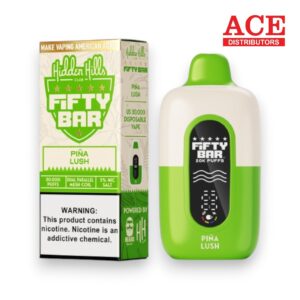 FIFTY BAR X HIDDEN HILLS 20000 PUFFS DISPOSABLE 5CT - PINA LUSH