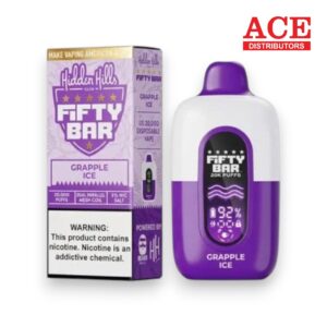 FIFTY BAR X HIDDEN HILLS 20000 PUFFS DISPOSABLE 5CT - GRAPPLE ICE