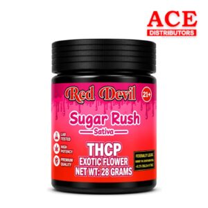 RED DEVIL 28G JAR THC-P FLOWER - SUGAR RUSH SATIVA