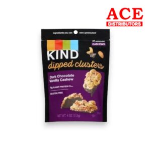 KIND DIPPED CLUSTERS DARK CHOCOLATE VANILLA CASHEW 4OZ