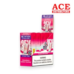 LOST MARY-ELF BAR DISPOSABLE COTTON CARNIVAL ED. MT-35000 PUFF 5CT -STRAWBERRY