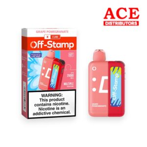 OFF-STAMP X CUBE 25000PUFF KIT 5CT -GRAPE POMEGRANATE