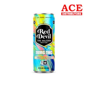 RED DEVIL THC SELTZER 70MG 12OZ 12CT - PINA COLADA