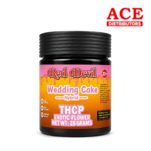 RED DEVIL 28G JAR THC-P FLOWER - WEDDING CAKE HYBRID