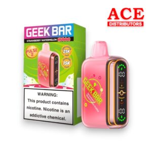 GEEK BAR PULSE 2 DISPOSABLE 15000 PUFFS 5CT - STRAWBERRY WATERMELON HUBBA