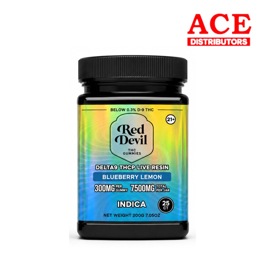 RED DEVIL D9 SINGLE PACK 300MG BLEND GUMMY 25CT JAR - Image 6