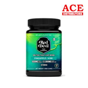 RED DEVIL SINGLE PACK 600 MG D9 BLEND DUAL GUMMY 20CT JAR-PINEAPPLE & KIWI HYBRID