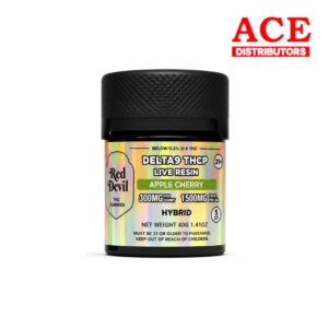 RED DEVIL 300 MG D9 BLEND GUMMY 5CT JAR - APPLE CHERRY HYBRID
