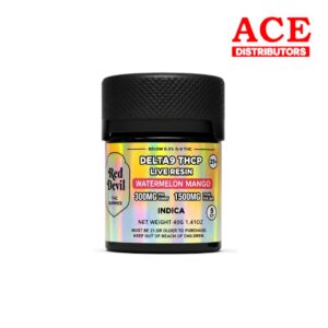 RED DEVIL 300 MG D9 BLEND GUMMY 5CT JAR - WATERMELON MANGO INDICA