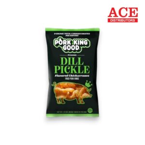 PORK KING GOOD 1.75OZ PORK RINDS DILL PICKLE 12CT
