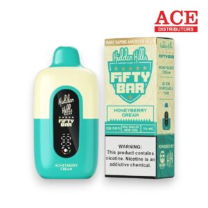 FIFTY BAR X HIDDEN HILLS 20000 PUFFS DISPOSABLE 5CT - HONEYBERRY CREAM