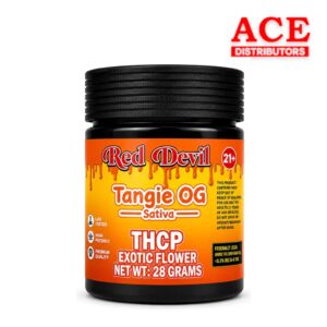 RED DEVIL 28G JAR THC-P FLOWER - TANGIE OG SATIVA