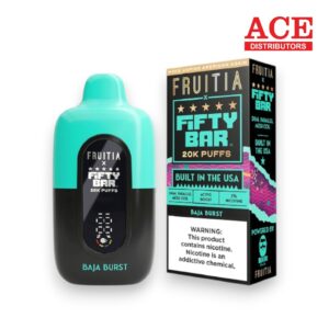 FIFTY BAR X FRUITIA 20000 PUFFS DISPOSABLE 5CT -BAJA BURST