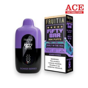 FIFTY BAR X FRUITIA SERIES 20000 PUFFS DISPOSABLE 5CT -BONKER BERRIES