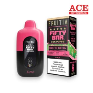 FIFTY BAR X FRUITIA 20000 PUFFS DISPOSABLE 5CT -BERRY POP