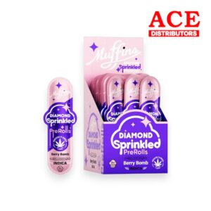 MUFFINS THCP DIAMOND SPRINKLED 1.25GM PREROLL  - BERRY BOMB INDICA