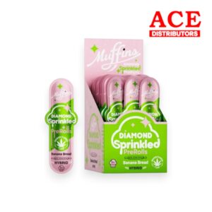 MUFFINS THCP DIAMOND SPRINKLED 1.25GM PREROLL  -BANANA BREAD HYBRID