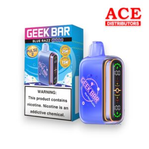 GEEK BAR PULSE 2 DISPOSABLE 15000 PUFFS 5CT - BLUE RAZZ HUBBA