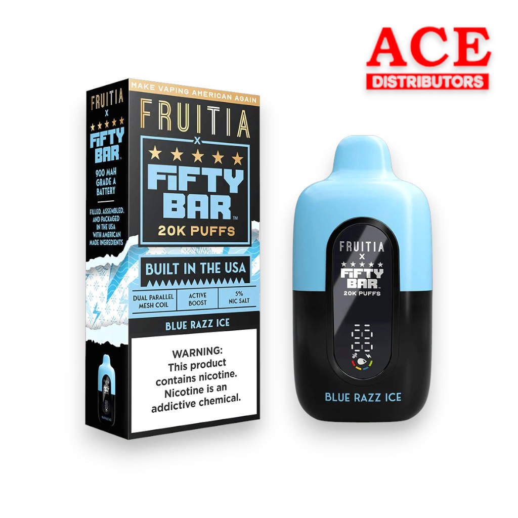 FIFTY BAR X FRUITIA 20000 PUFFS DISPOSABLE 5CT - Image 20