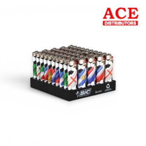 BIC LIGHTER SOCCER FLAGS 50CT